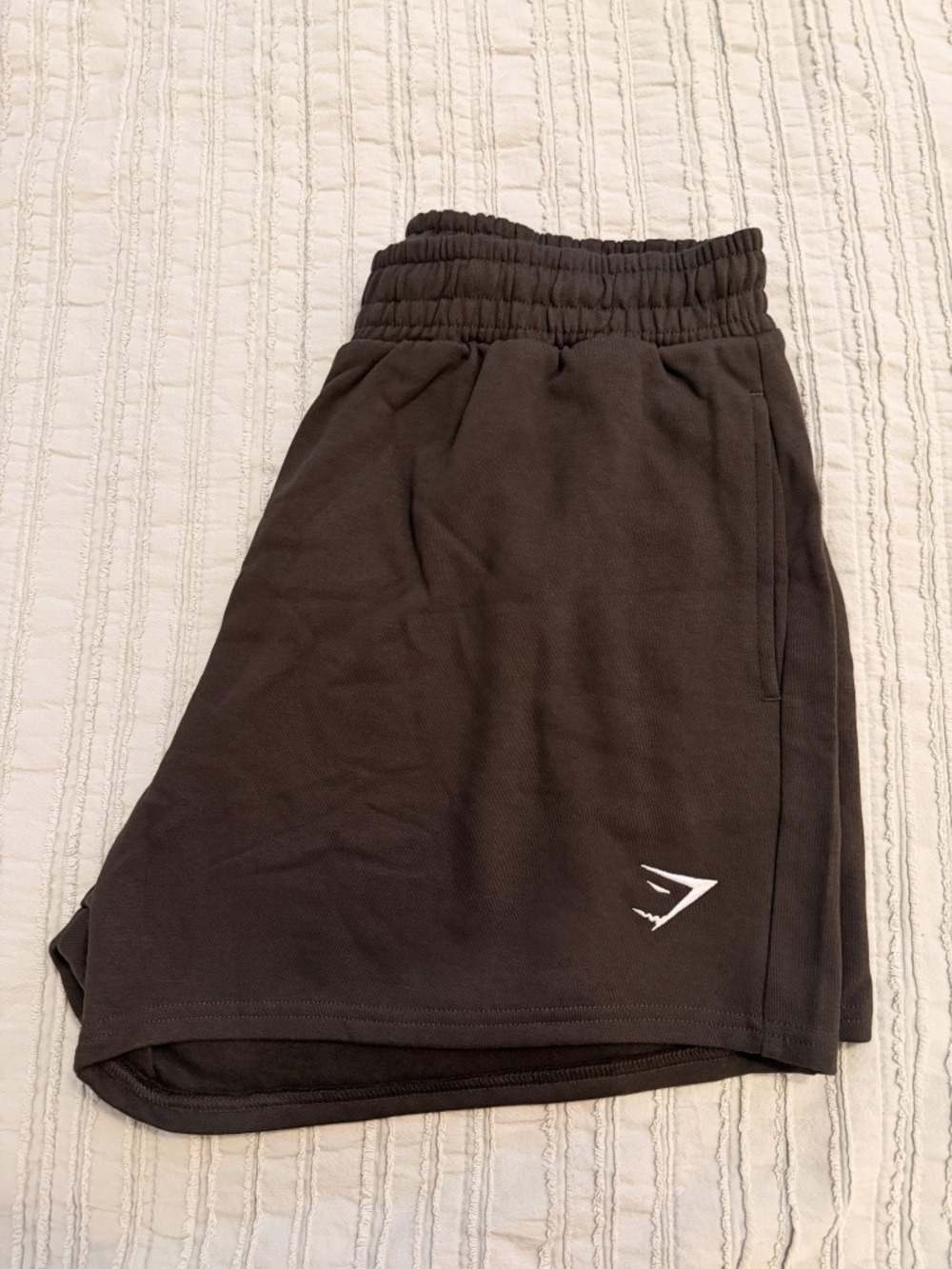 NWT Gymshark Training Fleece Short | Deep Olive Green | Drawstring | Size L - Picture 7 of 9